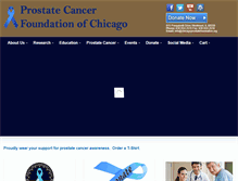 Tablet Screenshot of chicagoprostatefoundation.org